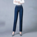 High Waist Skinny Denim Pants Mom Pencil Jeans Women Casual Streetwear Big Size 36 Retro Stretch Vaqueros Korean Jeansy Pantalon