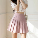 White Women Pleated Skirts Summer High Waist Zipper Girls Dancing JK Mini Skirts Black Fashion Student A Line Faldas 2024