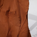 Miyake Pleated Solid Color Semi-skirt 2025 Summer New Irregular Pleated Half-body Skirt Women's Mid-length Bud Skirt