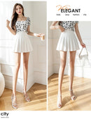 White Women Pleated Skirts Summer High Waist Zipper Girls Dancing JK Mini Skirts Black Fashion Student A Line Faldas 2024