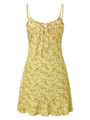 Vestido Mini Feminino Sexy com Recortes e Estampa Floral - Verão 2026