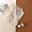 New Women Floral Lace Shirt Spring Autumn Long Sleeve Sexy Mesh Bottoming Shirts Mock Neck Blouse T-Shirt Pullover Top