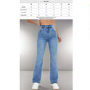 New women's hot jeans slimming European and American style casual versatile high waist washed Denim trousers for women