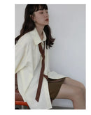 Women's Oversized Long Sleeve Blouse 2026 Summer New Arrival Tie Neck Shirt Loose Fit Office Elegant Fashion