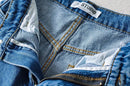 Women's High Waist Jeans 2025 Spring Fall Relaxed Straight Leg Raw Hem Floor-Length Vintage Inspired Daily Uniform