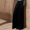 Wide Leg Pants Women Full Length High Waist Baggy Casual Solid Minimalist Pantalones De Mujer Thin Elegant Ropa Vintage Ladies