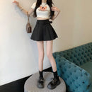 Pleated Mini Skirts Women High Waisted Aesthetic Preppy All-match Summer Kawaii Clothes Cute Korean Fashion Мини Юбки Girls Pure