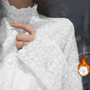 Blouse Women Women's Lace Shirt Autumn Long Sleeve Turtleneck Mesh Top Blusas Ropa De Mujer