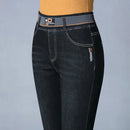 High Waist Skinny Denim Pants Mom Pencil Jeans Women Casual Streetwear Big Size 36 Retro Stretch Vaqueros Korean Jeansy Pantalon