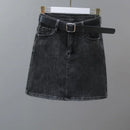 Zipper Women's Denim Skirt Wrap Tight Sexy with Pocket Midi Black Female Jeans Skirts High Waist Short Coquette Mini Vintage Y2k