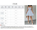Vestido Curto Feminino Floral com Alças Finas - Sundress Praia Verão 2025