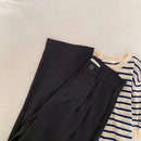 High Waist Women Suit Pants Fall Straight Office Ladies Korean Fashion Trousers Casual Button Loose Female Black Pants New