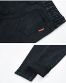 Oversize High Waist Stretch Jeans Black Autumn Women Slim Skinny Trousers Fashion Embroidery Female Winter Casual Denim Pants