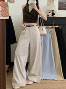 Women's High Waist Wide Leg Pants Casual Loose Flowy Trousers