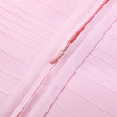 Women's Corset Tops Bandage Stripe Spaghetti Strap Crop Top Square Neck Bodycon Stretch Partywear Chic Lady Sleeveless Clubwear