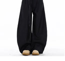 High Waist Women Suit Pants Straight Office Ladies Korean Fashion Trousers Casual Button Loose Female Black Pants New 2025