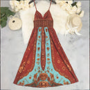 Vestido Longo Feminino Floral sem Alças - Elegante Maxi Verão