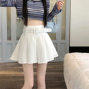 Pleated Mini Skirts Women High Waisted Aesthetic Preppy All-match Summer Kawaii Clothes Cute Korean Fashion Мини Юбки Girls Pure
