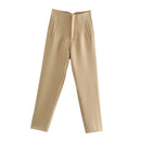 MUJER Office Wear High waist Pants for Women Formal Pants Office outfits Pencil Trousers Black Pink White Fashion Ladies Pants