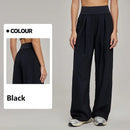 High Waist Wide Leg Yoga Pants for Women Straight Loose Casual Trousers Breathable Lightweight Sports Pants for Spring Summer
