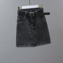 Zipper Women's Denim Skirt Wrap Tight Sexy with Pocket Midi Black Female Jeans Skirts High Waist Short Coquette Mini Vintage Y2k