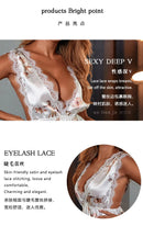 Vestido Feminino com Estampa e Alças de Cetim com Renda - Sexy Decote V Profundo Costas Abertas Elegante Verão