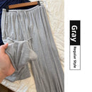 ay Wide Leg Pants Women's High Waist Loose Drapey Cool Casual Trousers Modal Cotton Comfortable Breathable Straight Cut