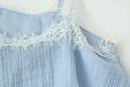 Ladies Holiday Sexy Chic Women Skirt Suit Lace Cami Top Long Straight Skirt Fashion Spring Summer Beach Skirt 2 Piece Set