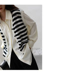 Women's Oversized Long Sleeve Blouse 2026 Summer New Arrival Tie Neck Shirt Loose Fit Office Elegant Fashion