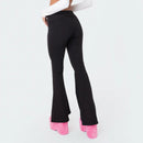 Women Flare Leggings High Waist Wide Leg Yoga Pants Seamless Fitness Workout Tights Gym Sports Trousers Casual Slimming Clothing