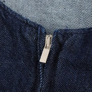Vestido Jeans Feminino Mini com Costas Abertas - Chique Outono Inverno
