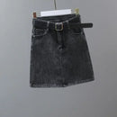 Zipper Women's Denim Skirt Wrap Tight Sexy with Pocket Midi Black Female Jeans Skirts High Waist Short Coquette Mini Vintage Y2k