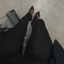 Korean Fashion Winter Black High Waisted Skinny Y2K Women Pants Sexy Glitter Casual Club 2022 Leggings Pants Long