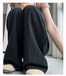 Cotton and Linen Women's Wide Leg Full Pants High Waist Summer Female Elegant Minimalism Straight Loose Trousers 2026 Autumn