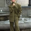 Women's Casual Versatile Office Formal Outfits Trendy Elegant Soft Shoulder Pad Blazer All Season Simple Commuter Straight Pants