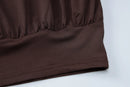 Vestido Mini Halter Franzido com Costas Abertas - Festa e Balada Y2K