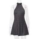Vestido Mini Assimétrico com Babado e Estampa Floral - Verão Feminino