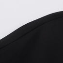Ladies Elegant Asymmetric Lace Hem Black Blouse Chic O-neck Long Sleeve Loose T-shirt Tops 2026 New Spring Women's Blouse