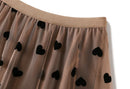 New 2024 Fashion Elegant Floral Summer Tulle Skirt Womens Spring Summer High Waist Pleated Skirts Ladies Blue Maxi Skirt Female