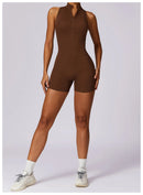 Macacão Feminino Fitness Slim sem Manga - Esportivo Casual