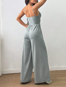 Macacão Feminino Slim sem Manga com Alças - Casual Moderno 2026