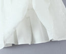 Vestido Feminino Branco com Renda Bordada e Halter - Sem Manga Costas Abertas Sexy Linha A Festa 2025