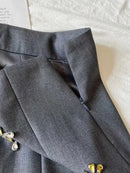 Elegant Crystal Pleated Skirts For Women Spring Autumn Winter 2025 New Solid Korean Skirt High Waist A-line Faldas Dress Female