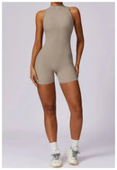 Macacão Feminino Fitness Slim sem Manga - Esportivo Casual