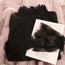 Sexy Women Lace Blouses Long Flared Sleeve High Collar Inner Wear Lace Shirt Base Tunic Top Perspective Vintage Bottom Blouse