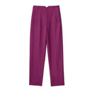 MUJER Office Wear High waist Pants for Women Formal Pants Office outfits Pencil Trousers Black Pink White Fashion Ladies Pants