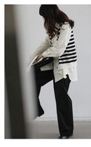 Women's Oversized Long Sleeve Blouse 2026 Summer New Arrival Tie Neck Shirt Loose Fit Office Elegant Fashion