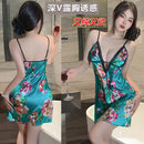 Vestido Feminino Floral com Decote V e Alças - Confortável Renda Costas Abertas Camisola Noite Casa