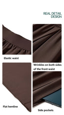 High Waist Wide Leg Yoga Pants for Women Straight Loose Casual Trousers Breathable Lightweight Sports Pants for Spring Summer