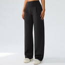 Yoga wide leg pants for women high waisted loose straight leg pants casual sports yoga pants women's outerwear